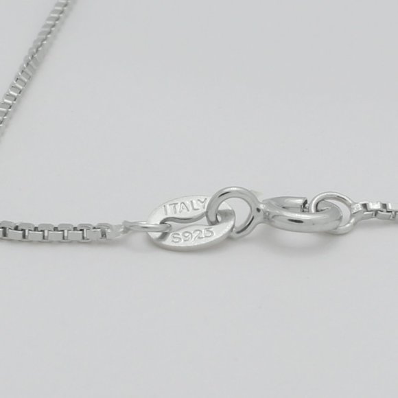 Topaz Sterling Silver Italian Chain Necklace - Picture 3 of 3
